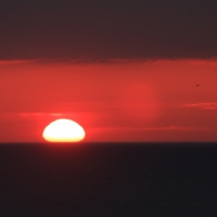 Refracted Sun Rising Over Virginia Beach1